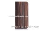 Luxury Dark Wood Apple Iphone Protective Cases , Wooden Mobile Cell Phone Folio Covers
