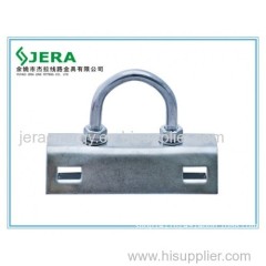 Bracket supporting clamps for FOC, Steel Insulated Wires.