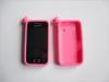 Pink Non-toxic Silicone Cell Phone Case Wear Resistance For Samsung 5830