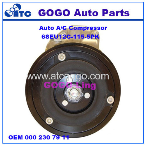 6SEU12C Auto A/C Compressor for Mercedes benz A-CLASS(W168) VANEO(414) OEM A 000 230 79 11 80 A 000 230 94 11