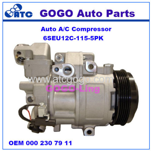 6SEU12C Auto A/C Compressor for Mercedes benz A-CLASS(W168) VANEO(414) OEM A 000 230 79 11 80 A 000 230 94 11