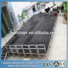 RK portable stage with handrail. outdoor concert stage