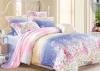 Warm Floral Pattern Lyocell Bedding Sets Green Printed , Comfort And Cool