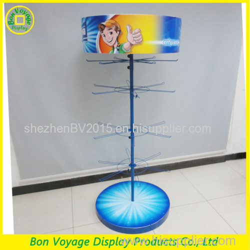 Newest design circular metal floor retail toy shop display