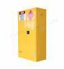 Powder Coat Yellow Flammable Storage Cabinet Double Wall With Two 2'' Vents