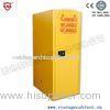 Heavy Duty Lockable Storage Cabinet With Distinct Safety Signs And Bullet Latches