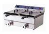 Double Tank Commercial Electric Deep Fryer For Fast Food / Snacks