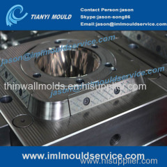 manufacturer of two cavites thinwall injection plastics mould / thin-wall plastic cups injection mould