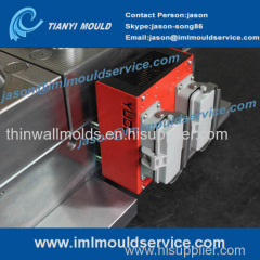 500g thin-wall plastic packing boxes mould / two cavitie in mold labelling thin wall container mould