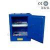 Blue Metal Corrosive Storage Cabinet / Hazardous Storage Cupboards 30 Gallon