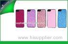 Eco-friendly Sparkle Bling Protective PU Leather Case With Diamond Stone For Iphone 5