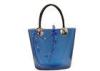 Candy Blue Tote Bag Beads Accessories Silicone Handble Embossed Logo