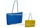 Female Candy Tote Silicone Handbag , Big Beach Bag Shopping Bag