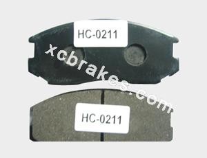 Auto accessories semi-metallic brake pads for NISSAN B-15