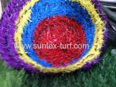 coloful soft artificial grass for commerical area