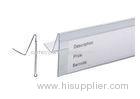 Plastic PVC Custom Color Retail Product Price Label, Clear Plastic Label Holder / Strip Label Holder