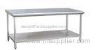 Professional Removable Stainless Steel Kitchen Work Table / Bench 2 Tier