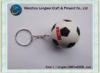 White and black Soccer Ball soft PVC keychain for World Cup souvenir