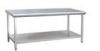 2 Tier Stainless Steel Kitchen Work Table / bench For Hotel