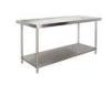 Commercial 2 Tier Stainless Steel Kitchen Work Table For Restaurant