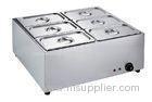 Freestanding 6 Pan Electric Bain Marie With Thermostat Control 700*620*350mm