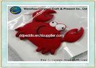 Decorated crab shaped soft PVC keychain/rubber keychain with OEM customized design