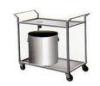 Kitchen Leftover Stainless Steel Serving Trolley / Collected Cart CE ROHS