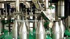 Electric Rotary Glass / SS Bottle Filling Machine Carbonated Drink Filling Line