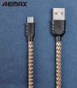 Wholesale product REMAX cable,high purity anaerobic copper line,nylon fibre braid cable for iphone5/6 samsung v8