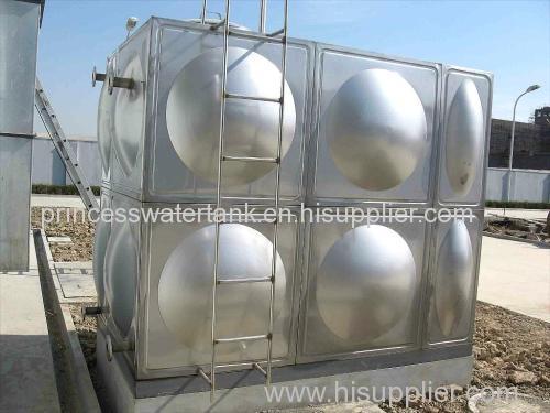 Pressed Stainless Steel Sectional Water Tank