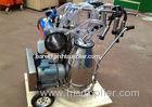 Popular Cows / Goats Milking Machine with 2 Stainless Steel Buckets , 250L Vacuum Pump