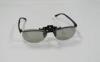 Plastic Circular Polarized 3D Glasses Anti Reflective , Clip On Glasses