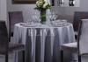 Beautiful 100% Plyester Hotel Round Table Cloth / Wedding or Dining Table Cloth