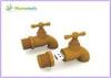 Brown Mini 1GB Cartoon USB Flash Drive Water Faucet Shape With Plastic