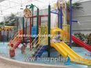 Steel Pipe Aqua Spray Park Equipment, Water Park Slide For Kids