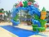 Aqua Fountains Play Structure Fiber Glass Carton Gate Water Sprayground for Adults