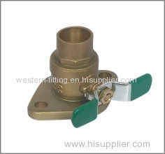 Brass Flange Ball Valve 600WOG