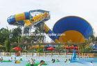 Kids Fiberglass Tornado Amusement Park Water Slides 4 Person Family Raft, 15m Height