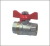 Brass Ball Valve M/F Nickel Plated