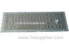 mechanical Kiosk Metal Keyboard with trackball / water resistant keyboard