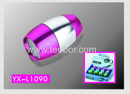 Multicolor Super Nano Mini LED Keychain Flashlight - 50 Lumens with 6 LED Lights Each (Multi Colors Include