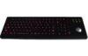 IP65 dynamic backlight vandal proof industrial & military marine keyboards with trackball.