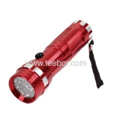 de best goods Stainless High Light 14LED Lamp/Hand Torch Flashlight -Blue,Red, Bleck