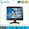 Ultra Thin TFT LCD Monitor , 12 Inch CCTV Monitor VGA / AV / BNC Input