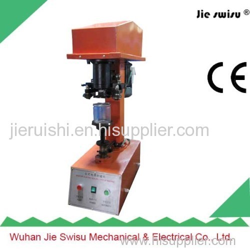 Vertical electric pop-top can sealing machine