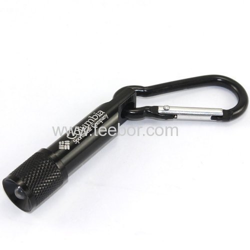 5 x Mini LED Flashlight Torch Lamp Light Keychain Keyring for Camping Carabiner Hiking