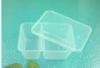 600ml Disposable Plastic Food Containers Two Compartments Semi Clear