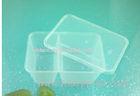 600ml Disposable Plastic Food Containers Two Compartments Semi Clear