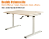 Sit To Stand Desk Double Column Alu