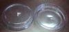 80mm Transparent Disposable Cup Lids Flat Shape For Milk 1.5cm Height